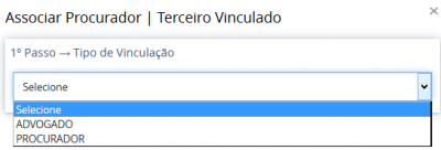 Tipo de vinculação